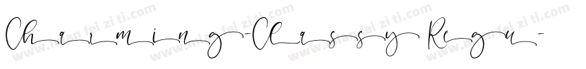Charming-Classy Regu字体转换